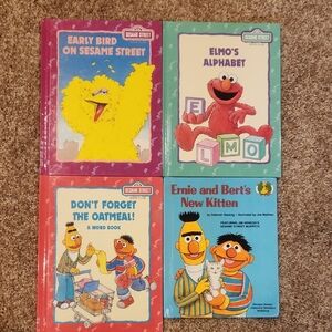 Vintage Sesame Street Books, Set of 4